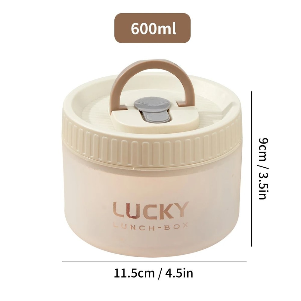 Transparent Lunch Box With Handle Portable Leak Proof Bento Container 2