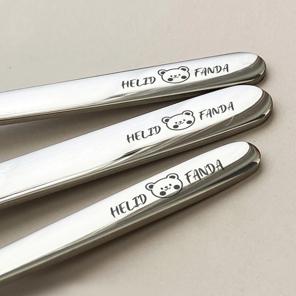 Stainless Steel Dessert Spoon Long Handle Soup Spoon For Kids 9