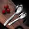 Cute Stainless Steel Dessert Spoon Set Long Handle Soup Spoons For Kids 12