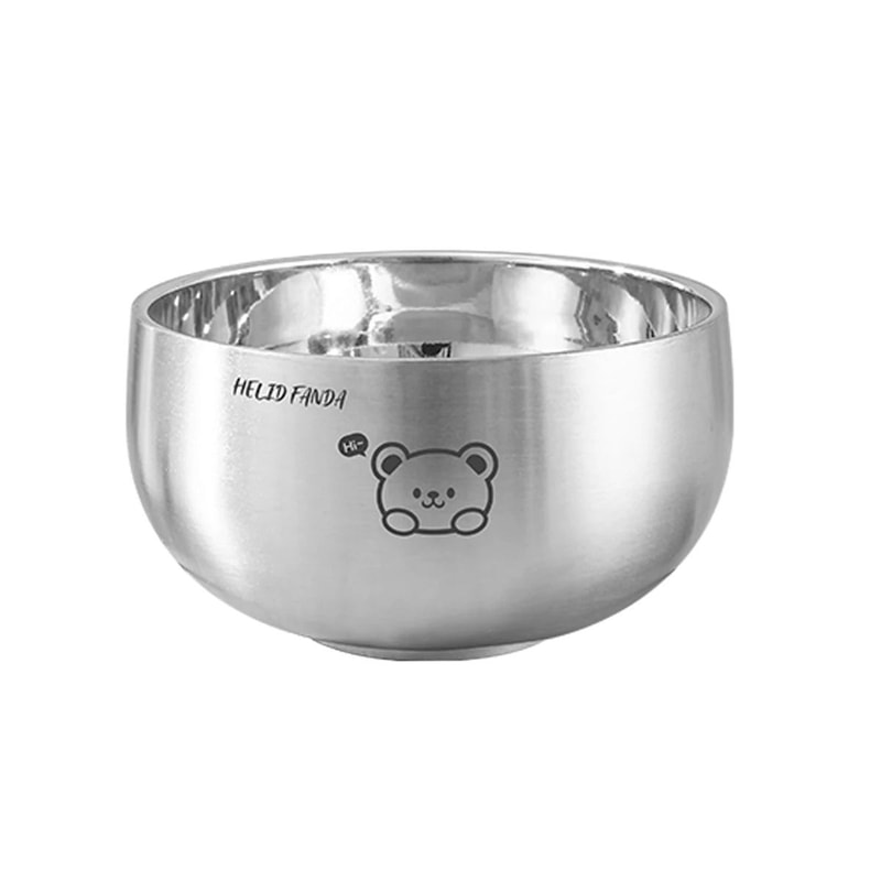 Cartoon Stainless Steel Kids Bowl Anti Scalding Ramen Rice Bowl 3