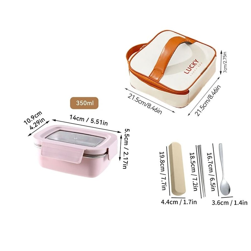 Stainless Steel Lunch Box Leak Proof Divided Microwave Safe Bento Container 10