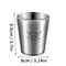 Stainless Steel Coffee Mug With Scale Double Layer Insulated Cup 2