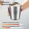 Stainless Steel Coffee Mug With Scale Double Layer Insulated Cup 6