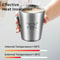 Stainless Steel Coffee Mug With Scale Double Layer Insulated Cup 6