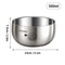 Stainless Steel Kids Bowl Double Layer Anti Scalding Rice Soup Bowl 6
