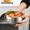 Stainless Steel Kids Bowl Double Layer Anti Scalding Rice Soup Bowl 7
