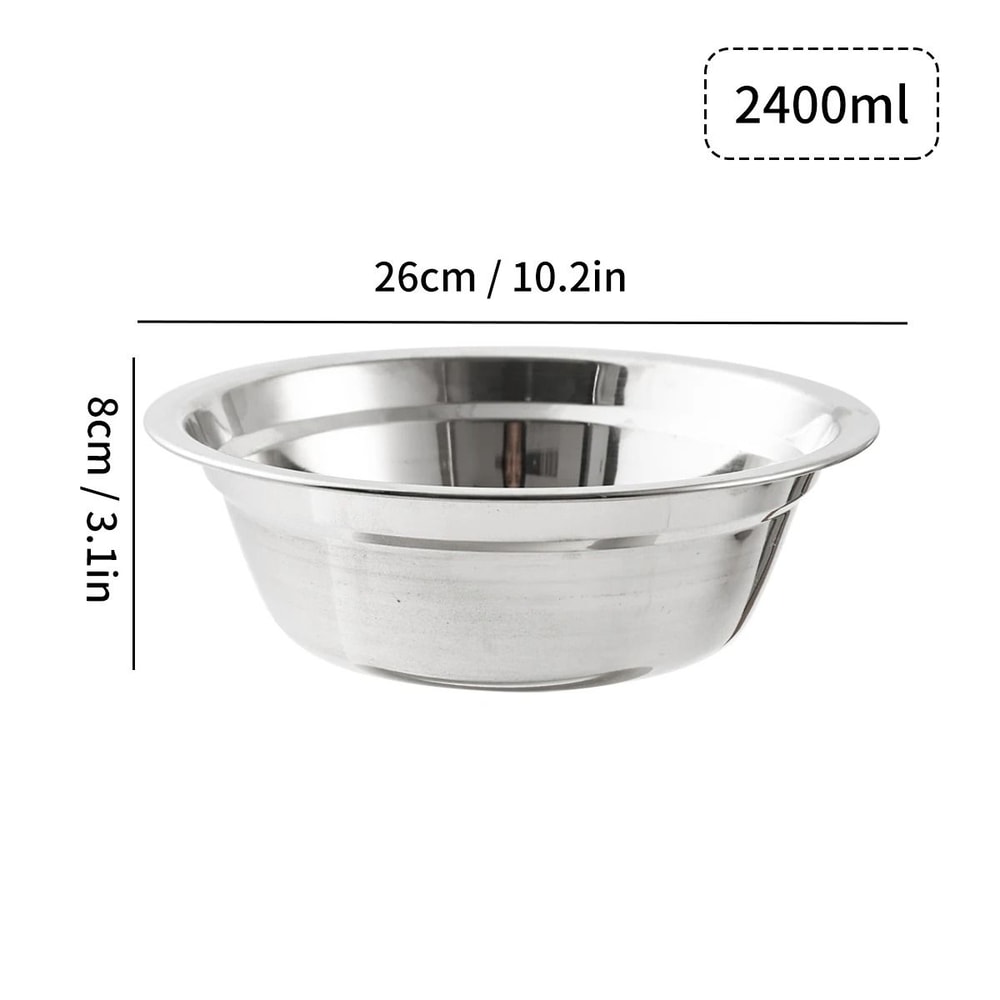 Large Capacity Stainless Steel Mixing Bowl Salad Kneading Bowl 7