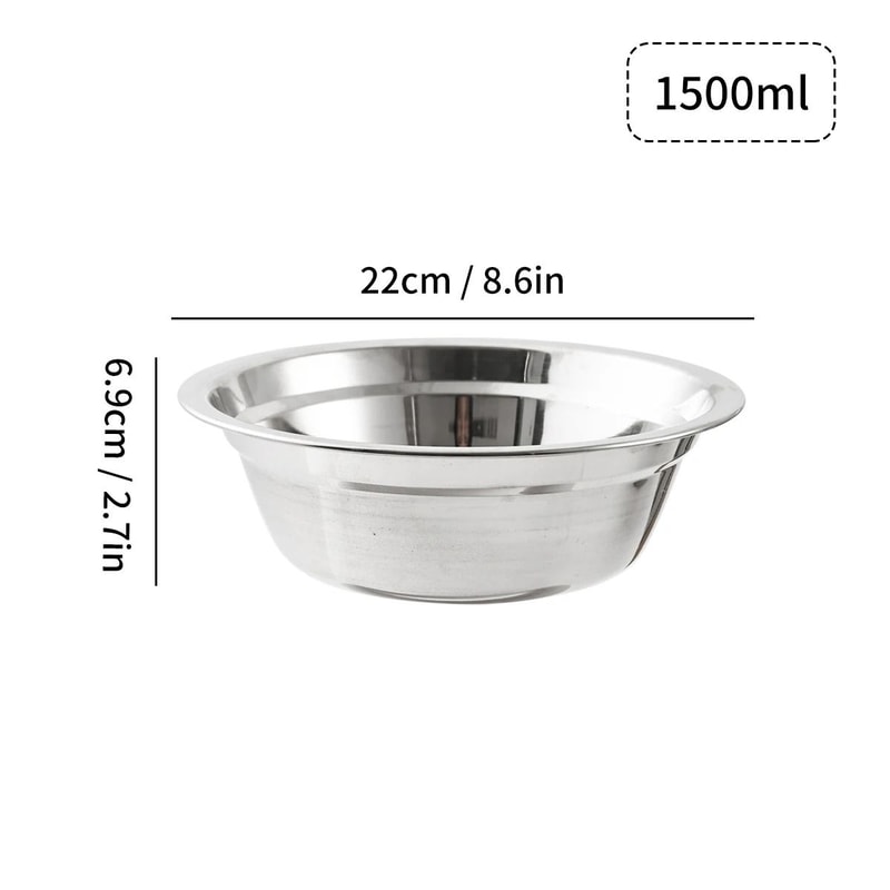 Large Capacity Stainless Steel Mixing Bowl Salad Kneading Bowl 5