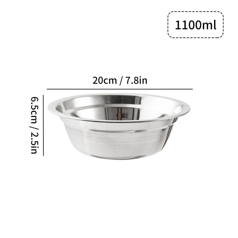 Large Capacity Stainless Steel Mixing Bowl Salad Kneading Bowl 4