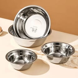 large capacity stainless steel mixing bowl salad kneading bowl