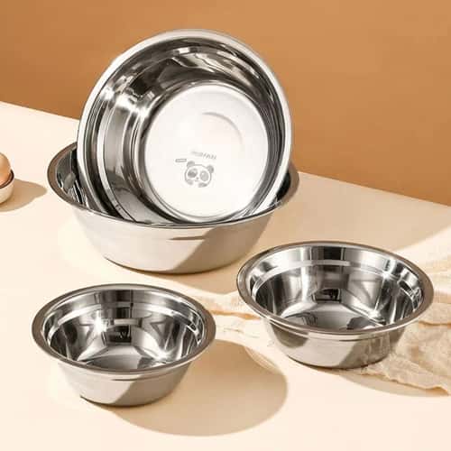 Large Capacity Stainless Steel Mixing Bowl Salad Kneading Bowl