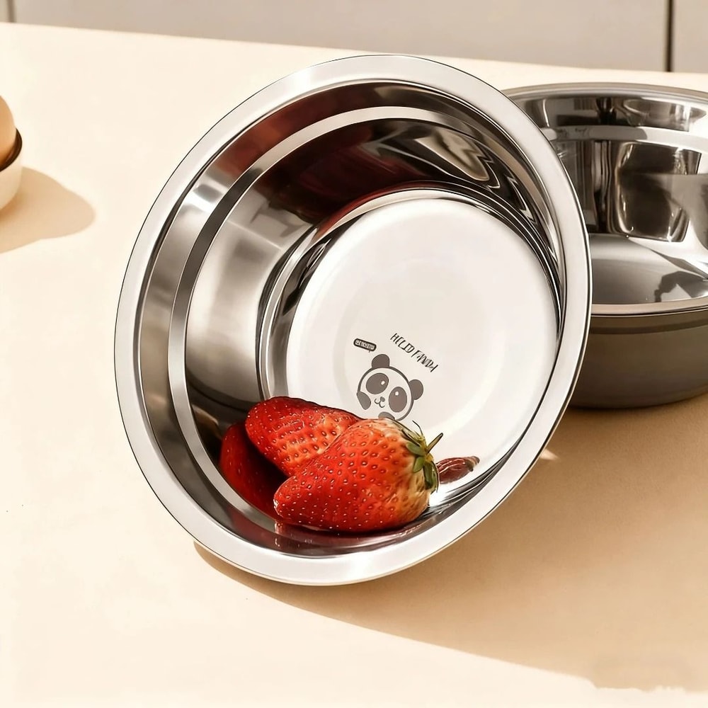 Large Capacity Stainless Steel Mixing Bowl Salad Kneading Bowl 9