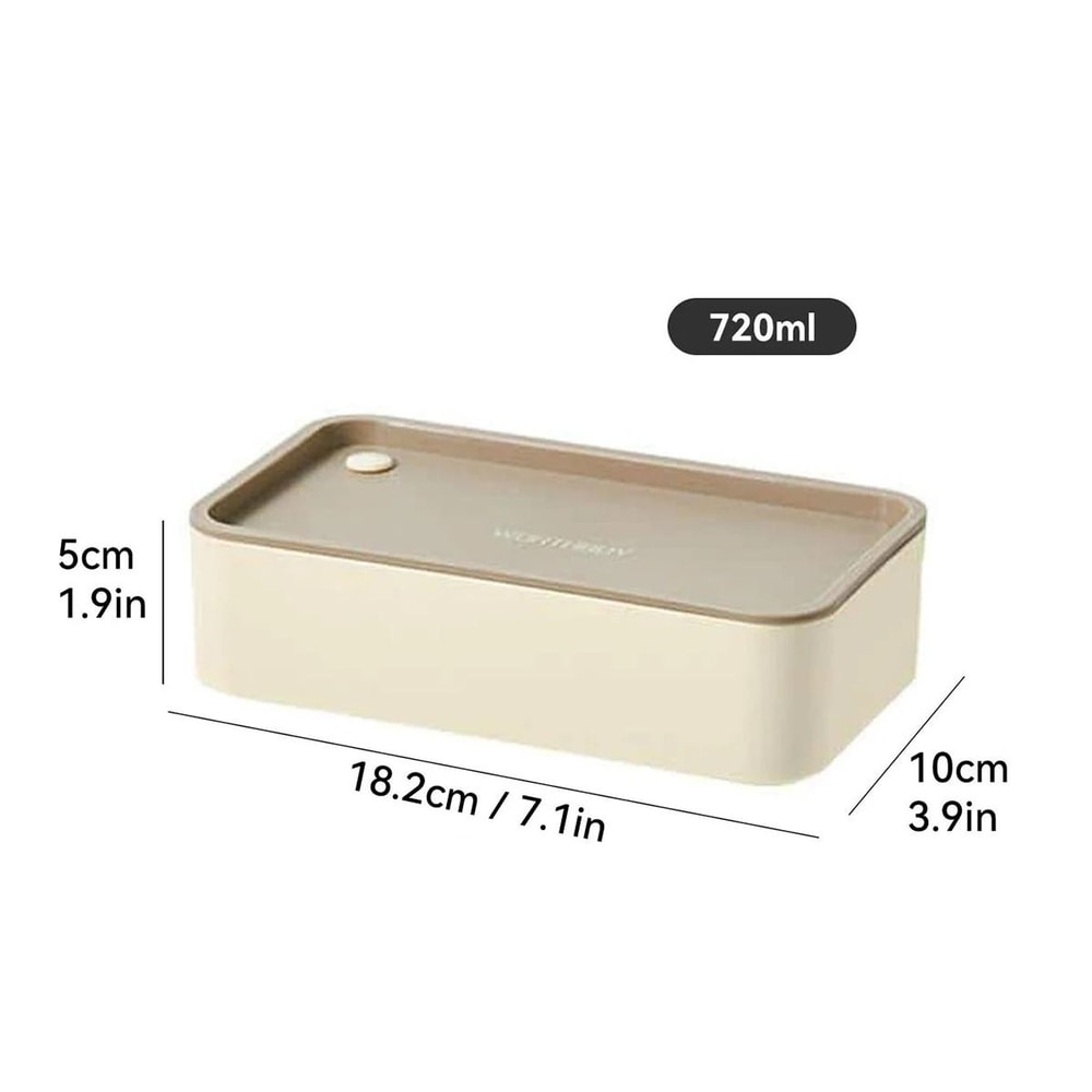 Divided Lunch Container Microwave Safe Large Capacity Sealed Bento Box 1