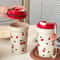 Cherry Pattern Plastic Coffee Mug Leak Proof Portable Travel Tumbler 3