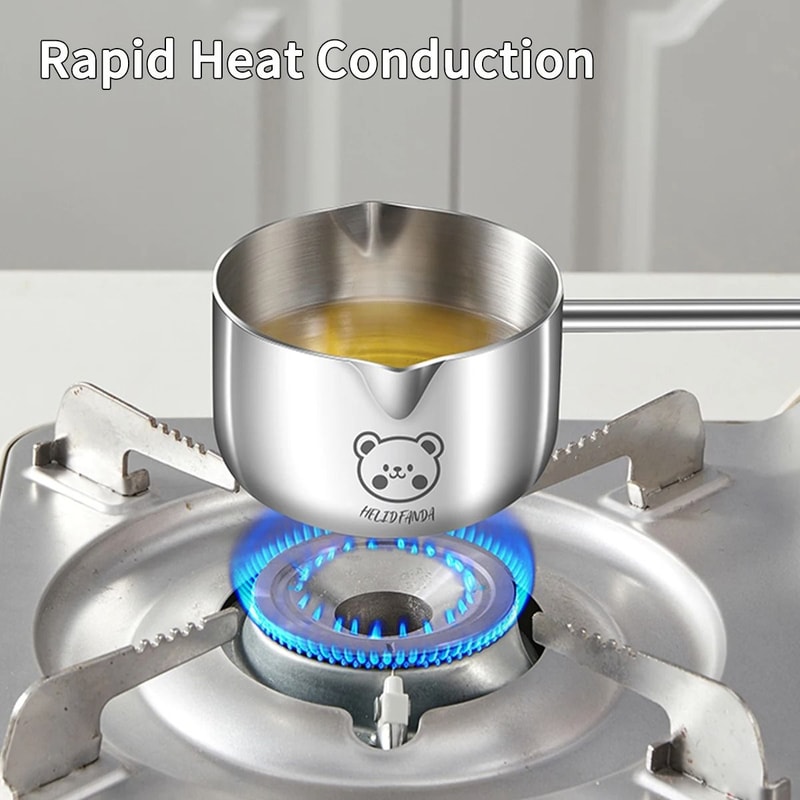 Stainless Steel Sauce Spoon Long Handle Anti Scalding Hot Oil Ladle 6