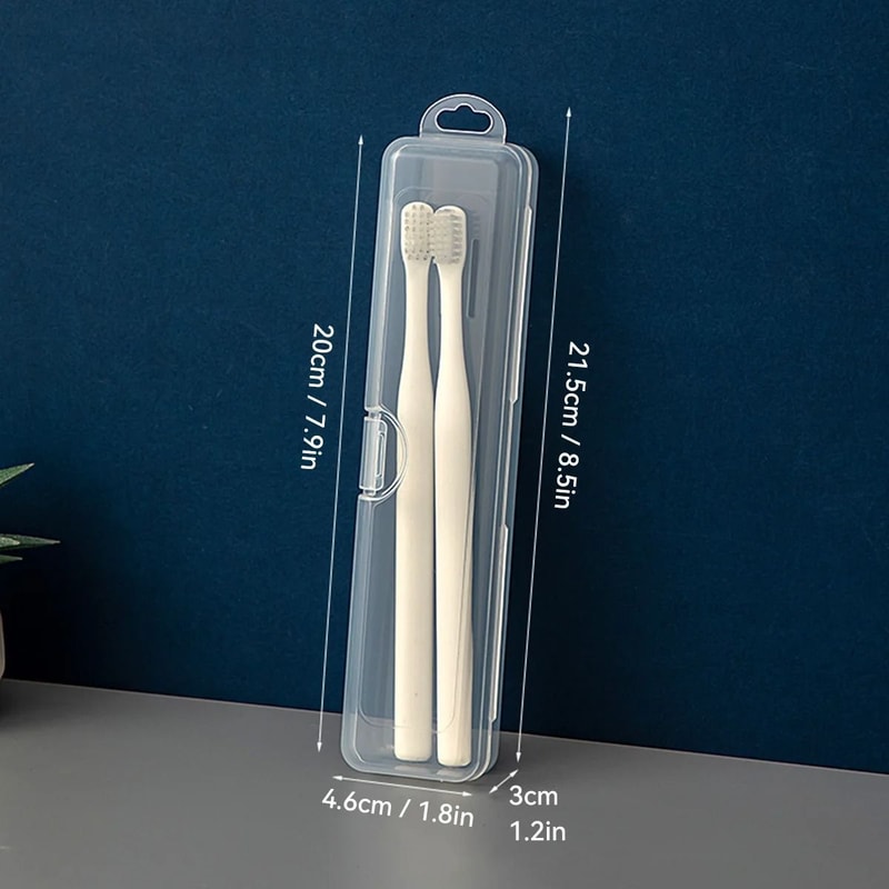 Transparent Toothbrush Case Portable Toothbrush Holder Storage Container 1