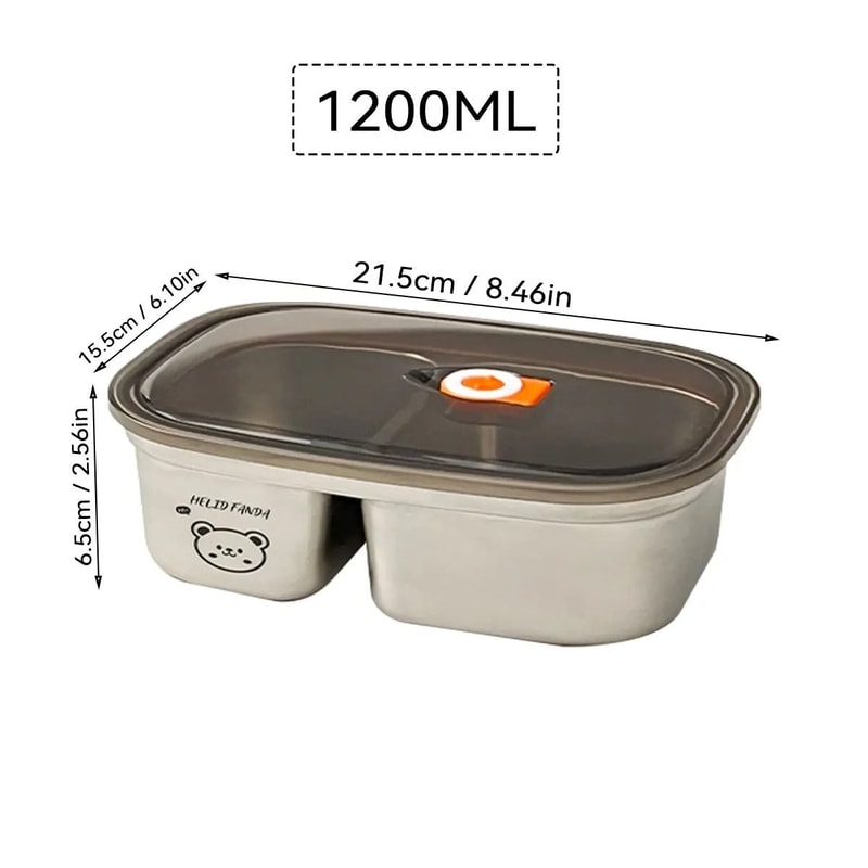 Stainless Steel Sealed Lunch Container Portable Bento Box For Kids And Students 1