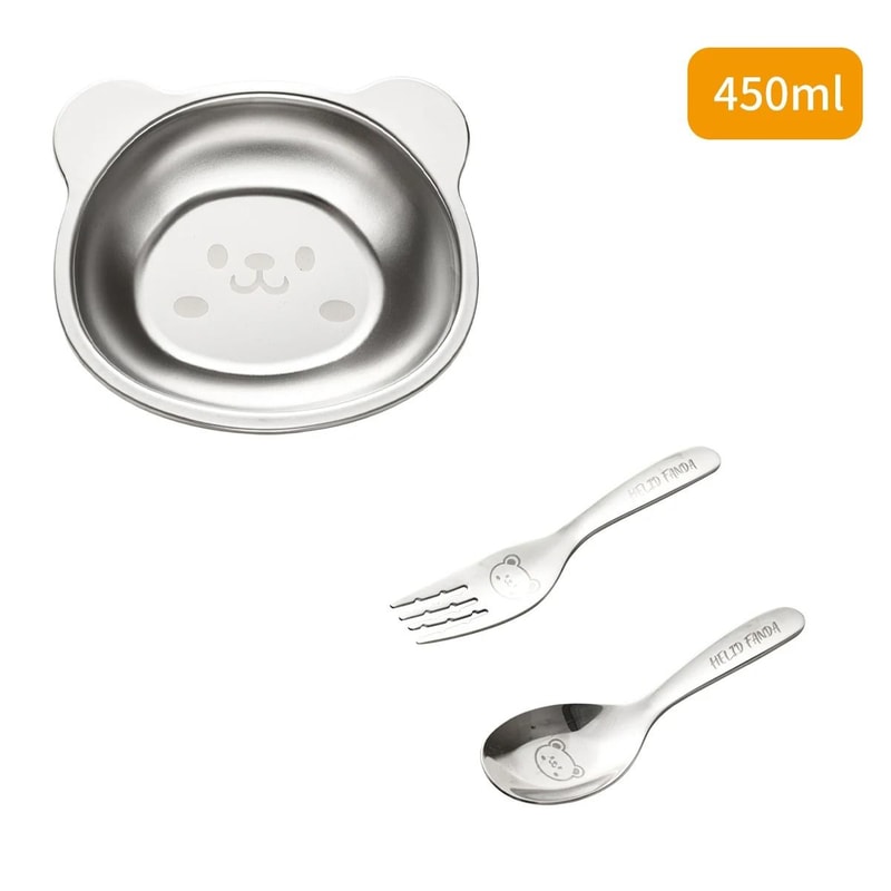 Stainless Steel Kids Bowl Cartoon Fruit Salad Dinner Bowl For Children 3