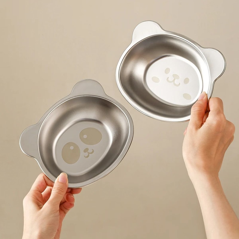 Stainless Steel Kids Bowl Cartoon Fruit Salad Dinner Bowl For Children 8