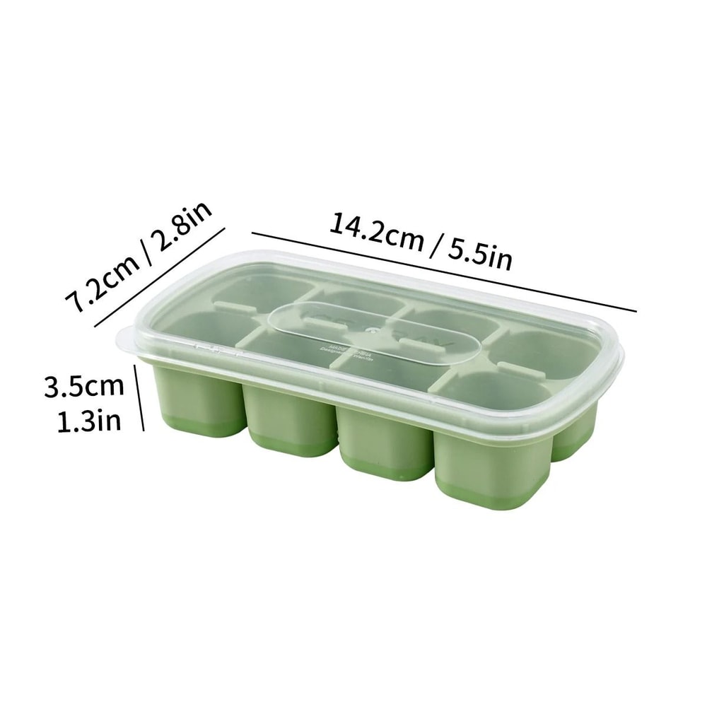 Mini Silicone Ice Cube Tray With Lid Square Ice Mold For Cold Drinks 4