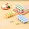 Mini Silicone Ice Cube Tray With Lid Square Ice Mold For Cold Drinks 10