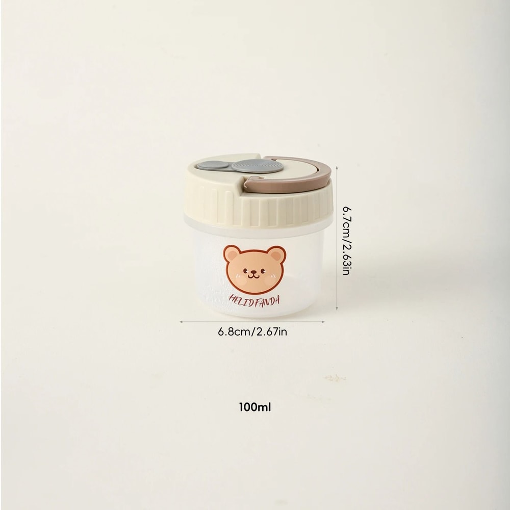 Reusable Mini Sauce Container Clear Sealed Portable Sauce Cup With Handle 2