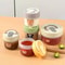 Reusable Mini Sauce Container Clear Sealed Portable Sauce Cup With Handle 0