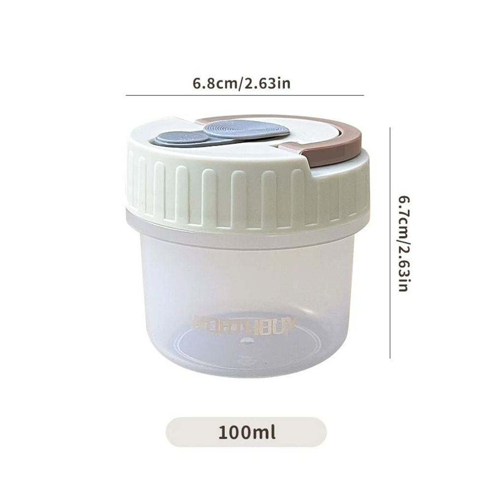 Reusable Mini Sauce Container Clear Sealed Portable Sauce Cup With Handle 7