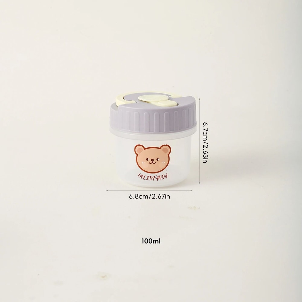 Reusable Mini Sauce Container Clear Sealed Portable Sauce Cup With Handle 4