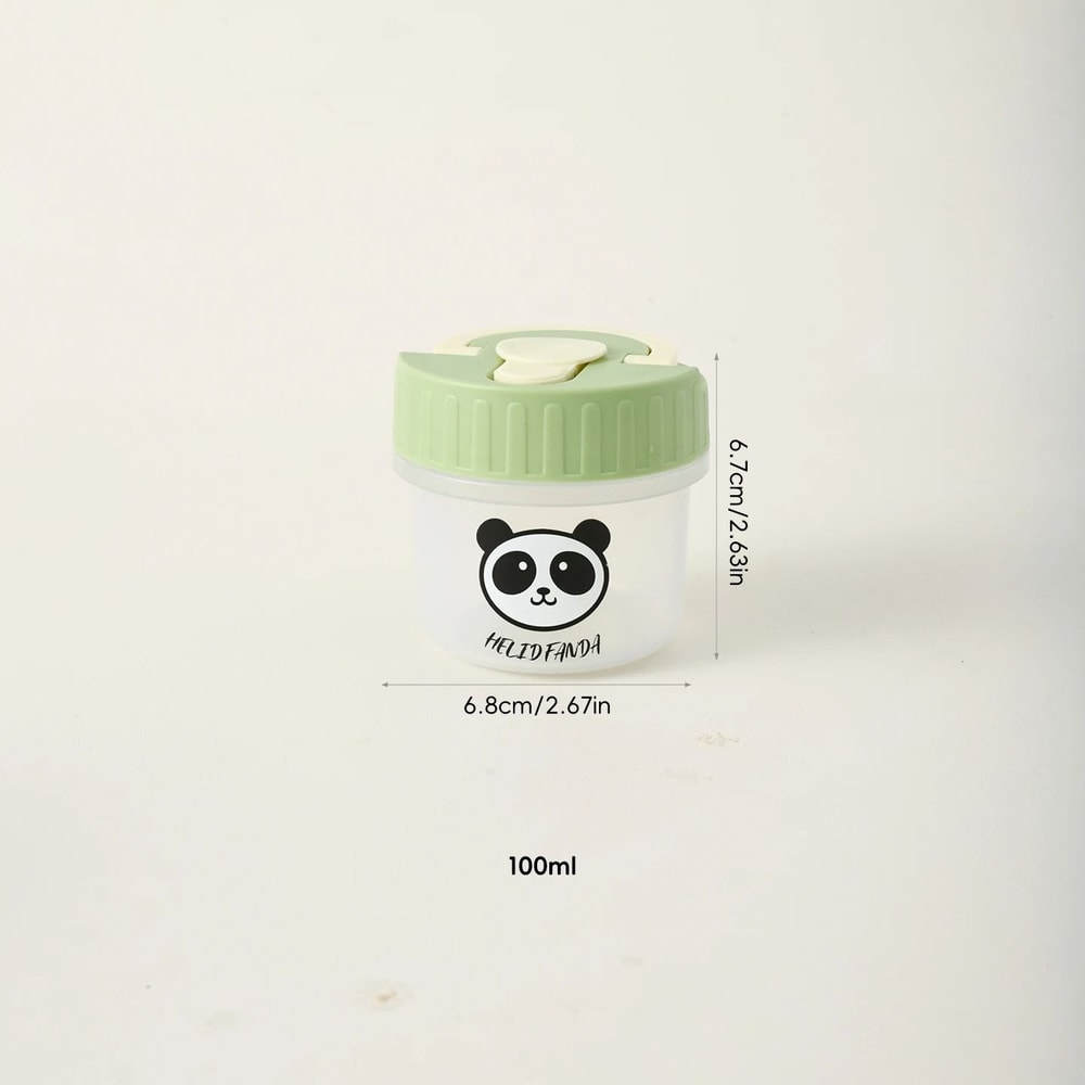 Reusable Mini Sauce Container Clear Sealed Portable Sauce Cup With Handle 1