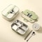 Stainless Steel Divided Lunch Container Large Capacity Bento Lunch Box Set 9
