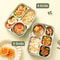 Stainless Steel Divided Lunch Container Large Capacity Bento Lunch Box Set 19