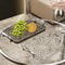 Transparent Plastic Serving Tray With Double Handles Decorative Storage Tray 13