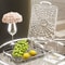 Transparent Plastic Serving Tray With Double Handles Decorative Storage Tray 14