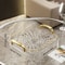 Transparent Plastic Serving Tray With Double Handles Decorative Storage Tray 3