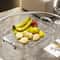 Transparent Plastic Serving Tray With Double Handles Decorative Storage Tray 9