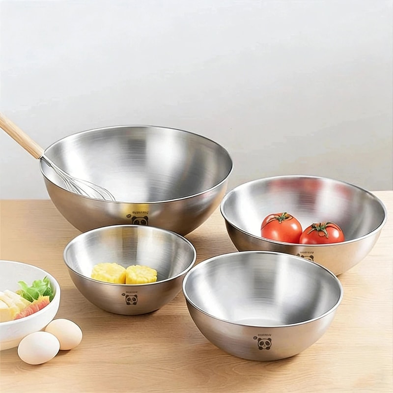 Stainless Steel Mixing Bowl With Scale Large Capacity Kneading Dough Bowl 6