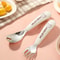 Kids Stainless Steel Cutlery Set Training Chopsticks Spoon And Fork 15