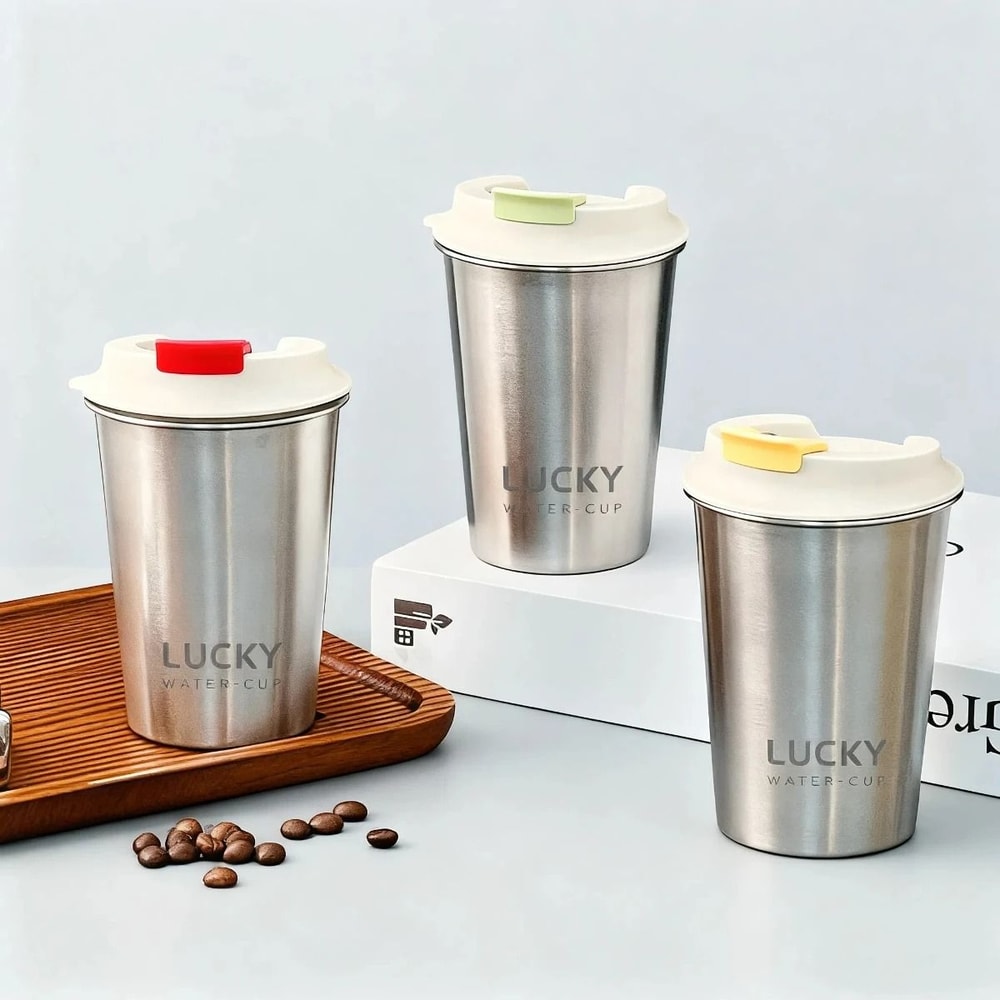 Stainless Steel Coffee Cup Portable Sealed Water Tumbler With Lid 9