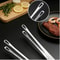 Stainless Steel Non Slip Long Handle BBQ Grill Tongs For Cooking 0