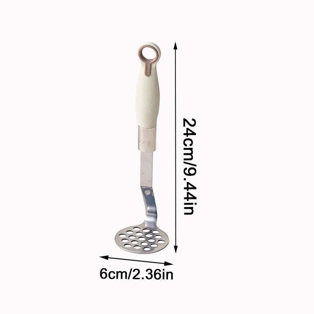 Stainless Steel Potato Masher Manual Food Crusher With Anti Slip Handle 1