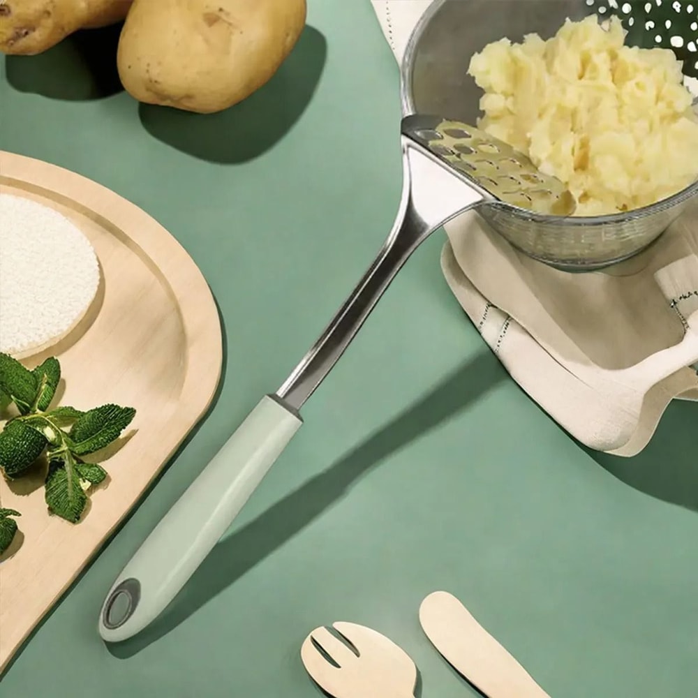 Stainless Steel Potato Masher Manual Food Crusher With Anti Slip Handle 5