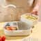 Detachable 3 Grid Plastic Lunch Box Leak Proof Food Container For Kids And Students 5