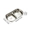 Stainless Steel Divided Seasoning Plate Reusable Sauce Dish For Kitchen And BBQ 1