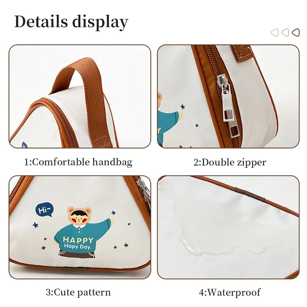 Mini Cartoon Thermal Lunch Bag Waterproof Insulated Portable Lunch Bag For Kids And Students 13