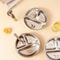 Stainless Steel Divided Salad Plate Reusable Dining Plate For Kids And Family Meals 0