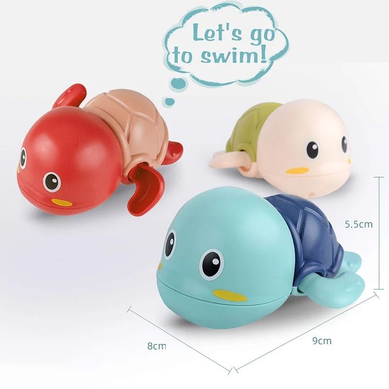 Clockwork Swimming Bath Toy Turtle And Whale Water Toy For Babies And Kids 28