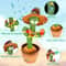 Talking Dancing Cactus Toy Interactive Repeating Voice Toy With Music For Kids 0