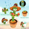Talking Dancing Cactus Toy Interactive Repeating Voice Toy With Music For Kids 0
