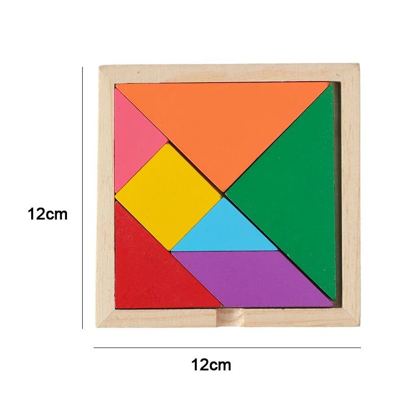 Montessori Wooden Puzzle Toy Early Learning Educational Toy For Kids 5